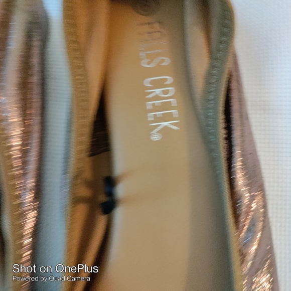 Fall Creek 🎁 Metallic Bronze size 9 walking shoes ballet shoes lightweight NWOT - Picture 4 of 6
